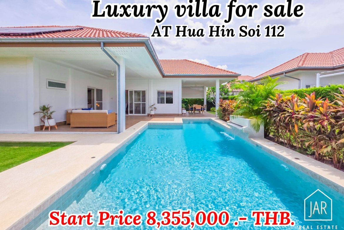 Luxury Pool Villa for sale at Hua Hin Soi 112