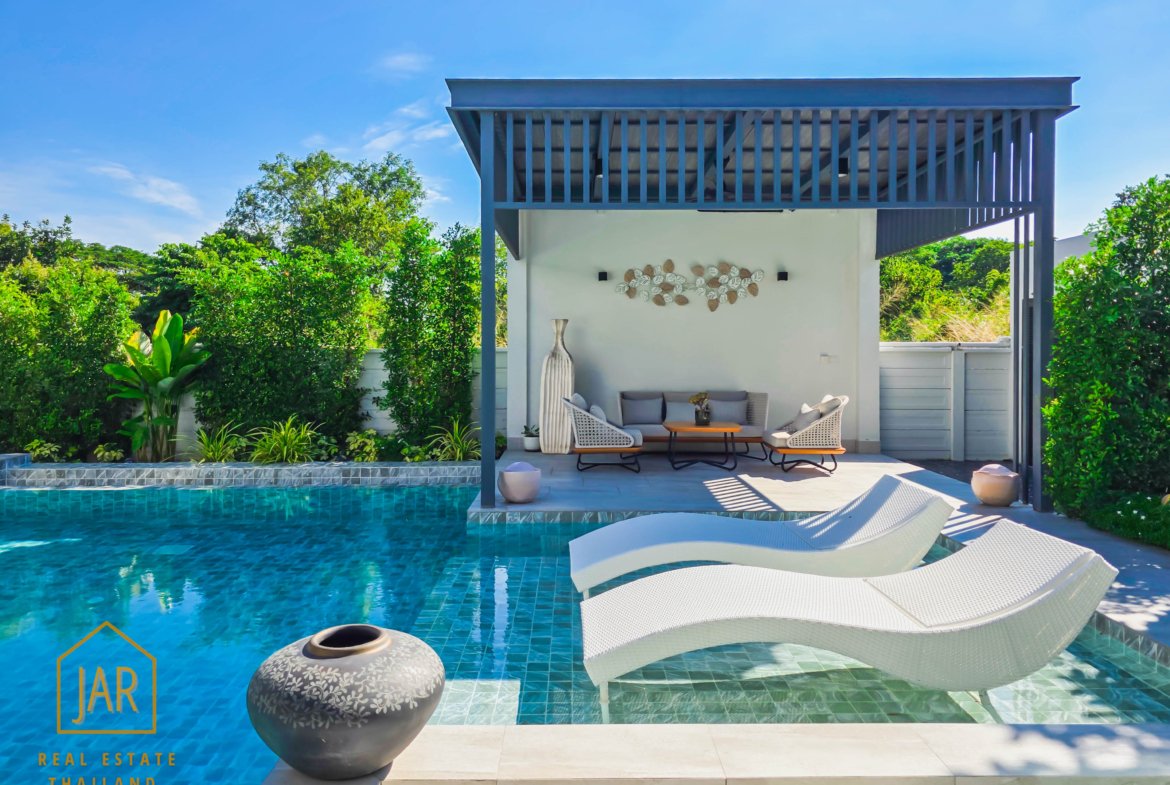 Modern luxury pool villa near black mountain golf course, Hua Hin