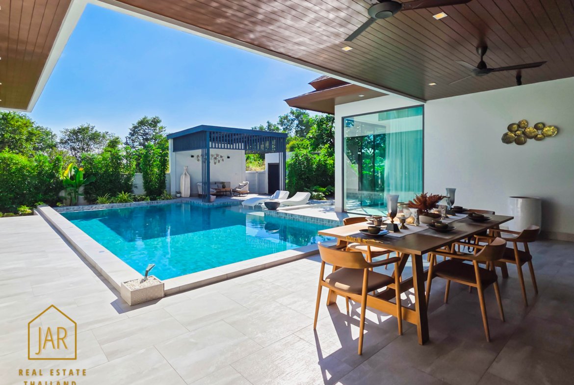 Modern luxury pool villa near black mountain golf course, Hua Hin