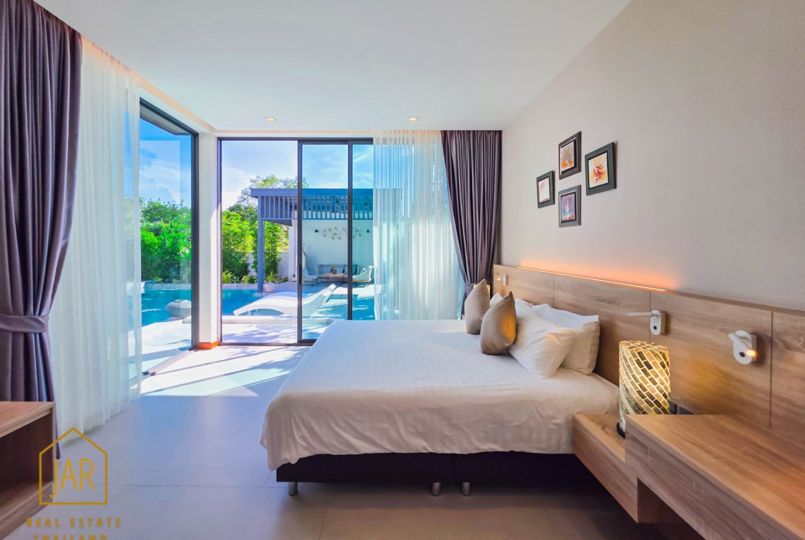 Modern luxury pool villa near black mountain golf course, Hua Hin