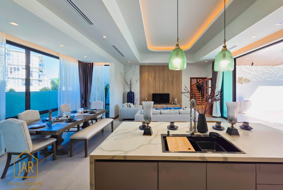 Modern luxury pool villa near black mountain golf course, Hua Hin