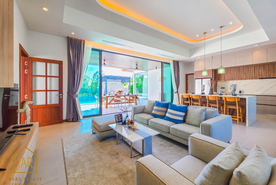 Modern luxury pool villa near black mountain golf course, Hua Hin