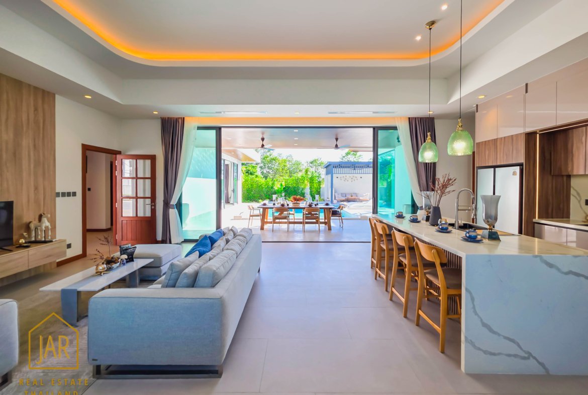 Modern luxury pool villa near black mountain golf course, Hua Hin