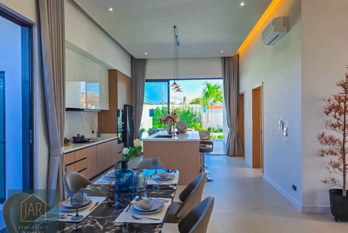 Hua-Hin Luxury Pool Villa for Sale Near Khao Tao Beach | 4 BR Modern Design