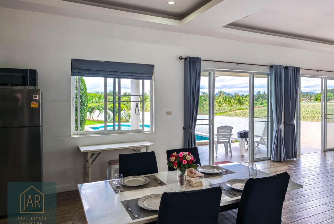 Pranburi Tropical pool villa surrounded with by nature and mountain view 2BR : 2 BA